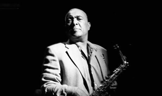 Robbie Jansen posing with his favourite instrument, the alto saxophone. By Steve Gordon for Mail & Guardian.