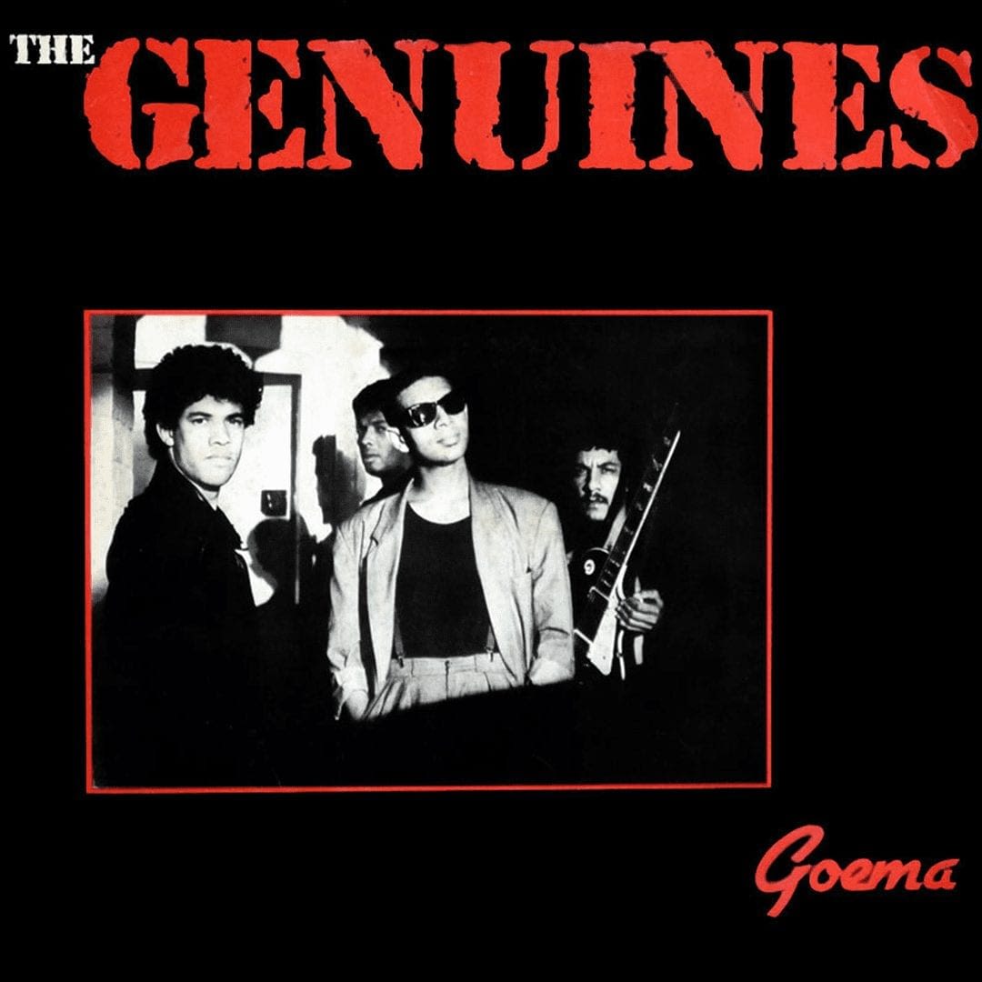 The cover art for The Genuines' debut album, Goema.